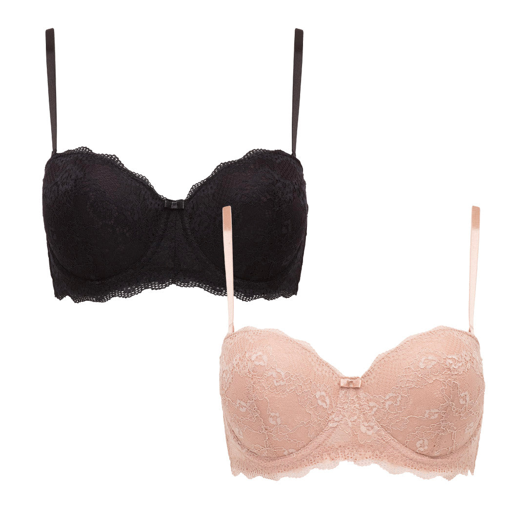 René Rofé Lace reggiseno push-up 34B 2 pezzi pizzo