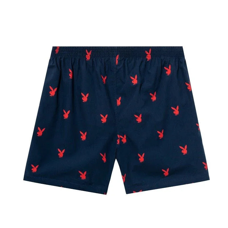 Playboy Repeating Rabbit Head Lounge Shorts cotone