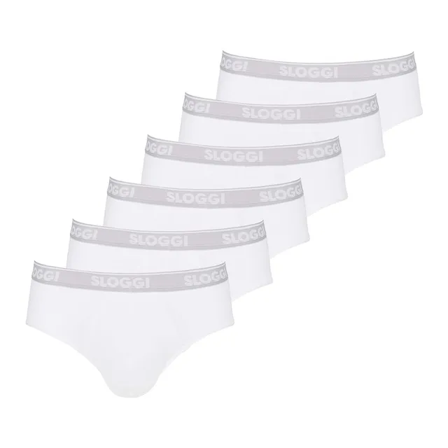 Sloggi Go ABC Midi slip uomo pacco da 6 cotone