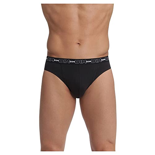 DIM Slip Uomo 3 Pezzi Nero L Cotone Elasticizzato