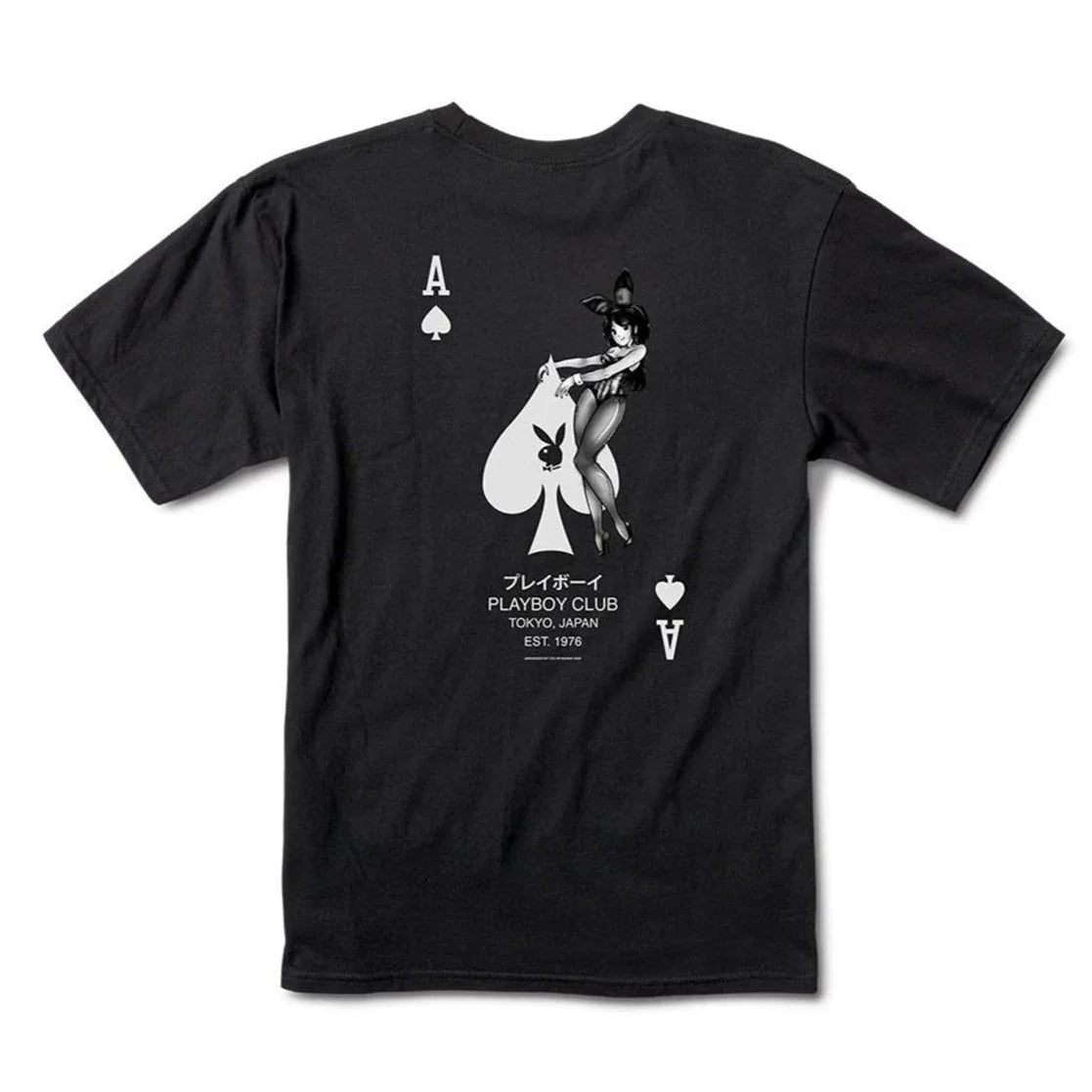 Playboy Ace of Spades t-shirt cotone bianca 100% cotone