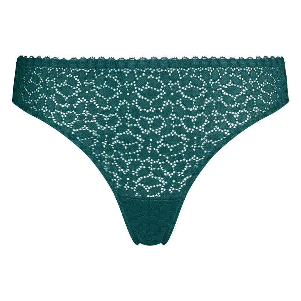 DIM Pizzo Floreale tanga donna x1 dettaglio tulle