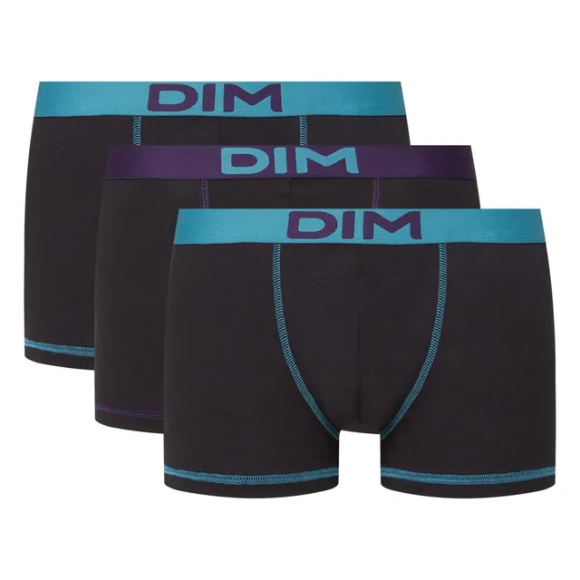 DIM Mix & Colors Boxer Corti Uomo S x3 Cotone Elasticizzato