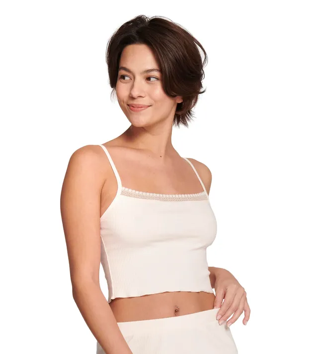Sloggi Go Ribbed Crop Top donna taglia M cotone