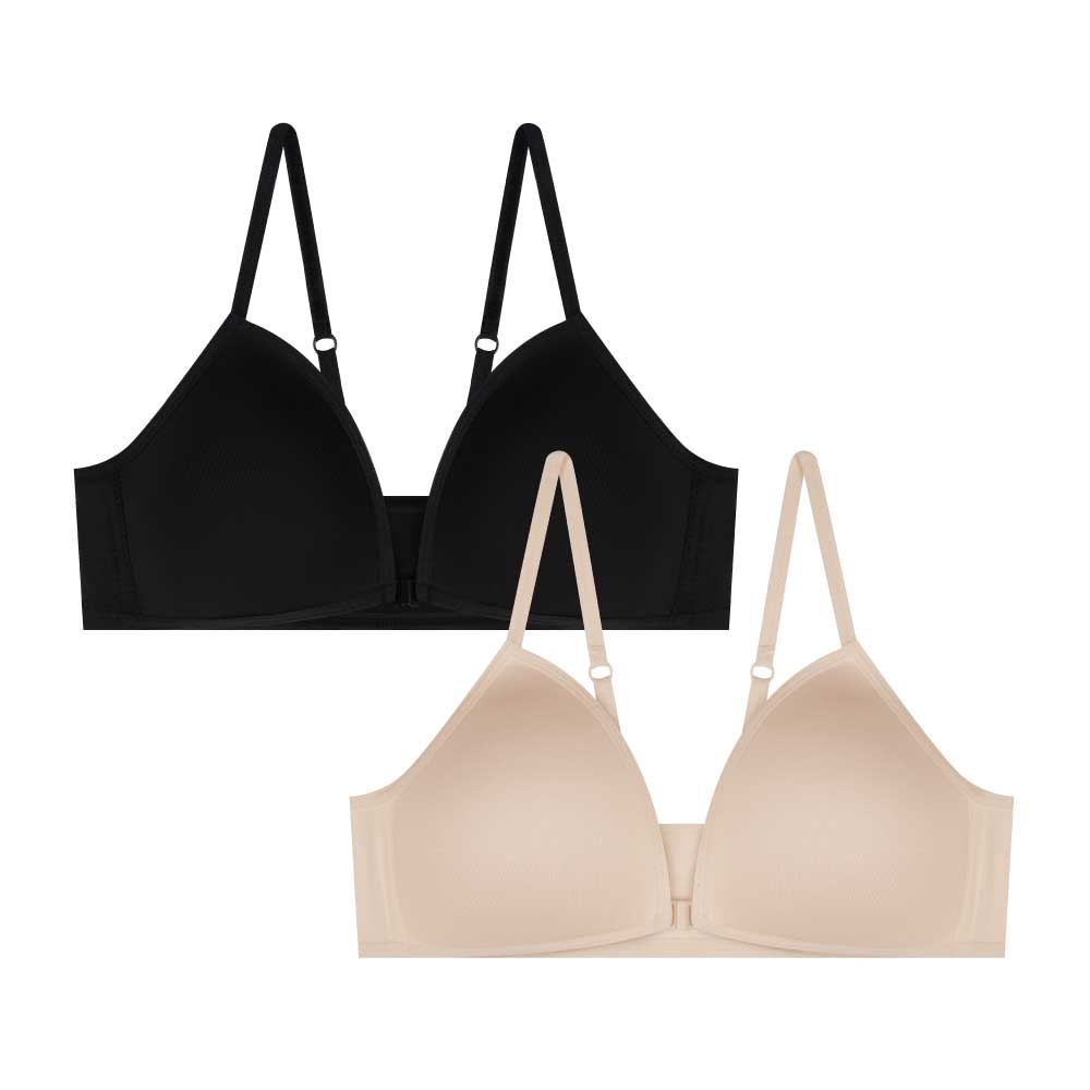 René Rofé Wireless reggiseno senza ferretto 2 pack 30A bianco