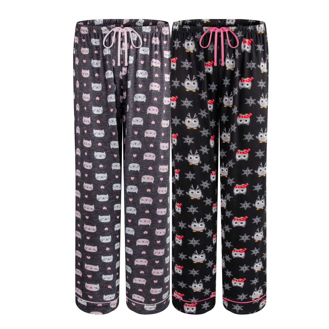 René Rofé Lounge Around Pajama Pants pantalone pigiama 2 pezzi
