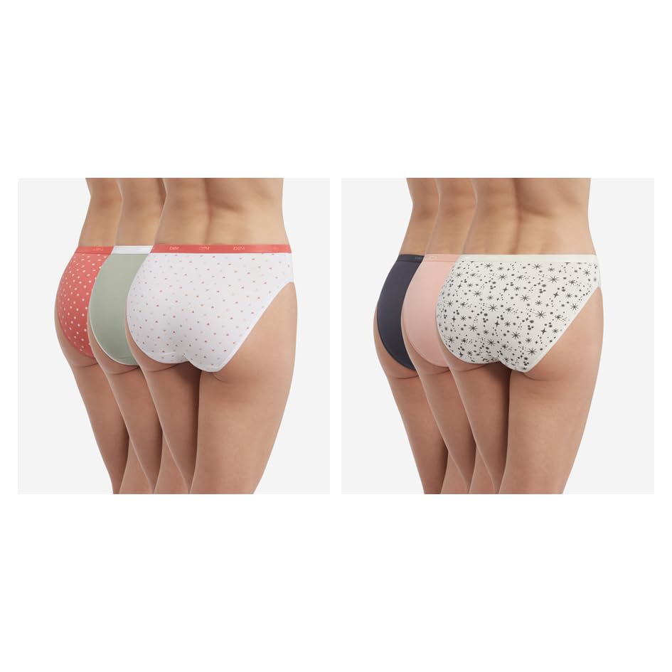 DIM Les Pockets Coton Stretch mutande x6 cotone elasticizzato