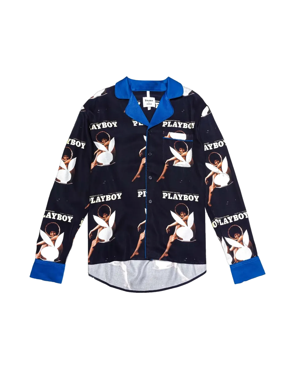 Playboy x Soulland October 1971 camicia uomo Tencel