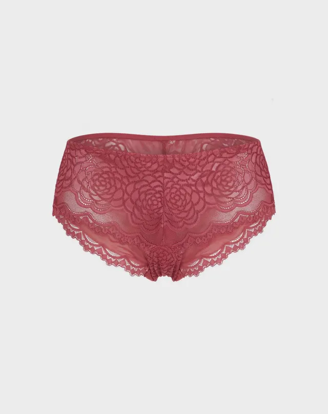 René Rofé Floral Lace Hipster slip pizzo 5 pezzi rosa