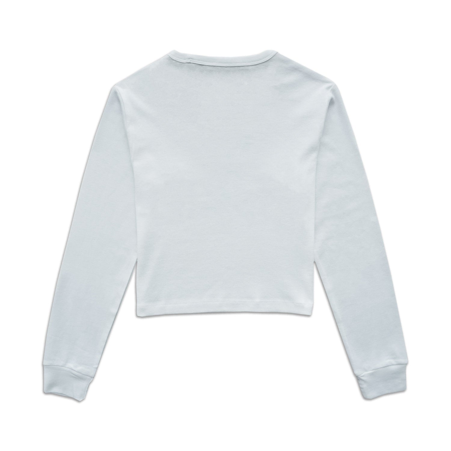 Playboy High Bunny maglia cropped bianca maniche lunghe