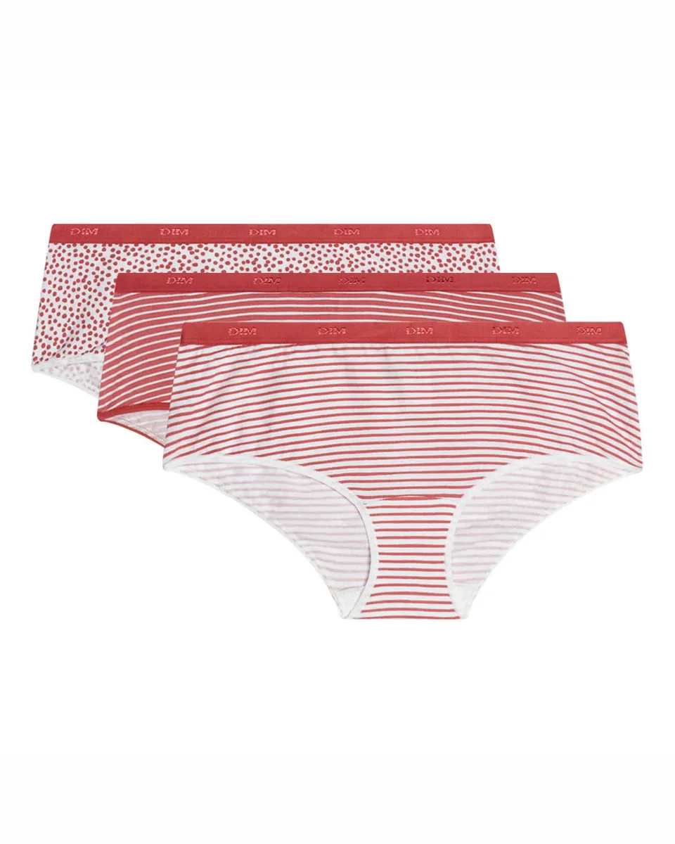DIM Les Pockets boxer donna 34/36 3 pezzi cotone