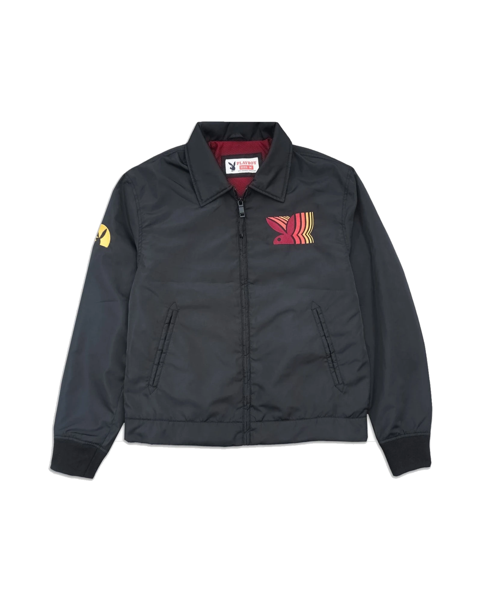 Playboy Eclipse Windbreaker giacca nera leggera