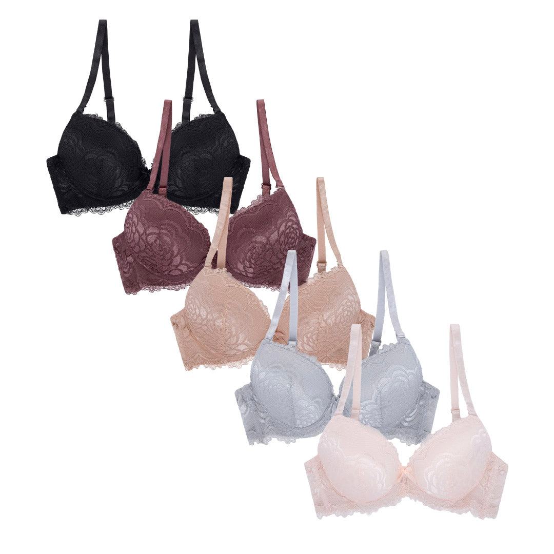 René Rofé reggiseno push-up pizzo 36C set da 5 leggero