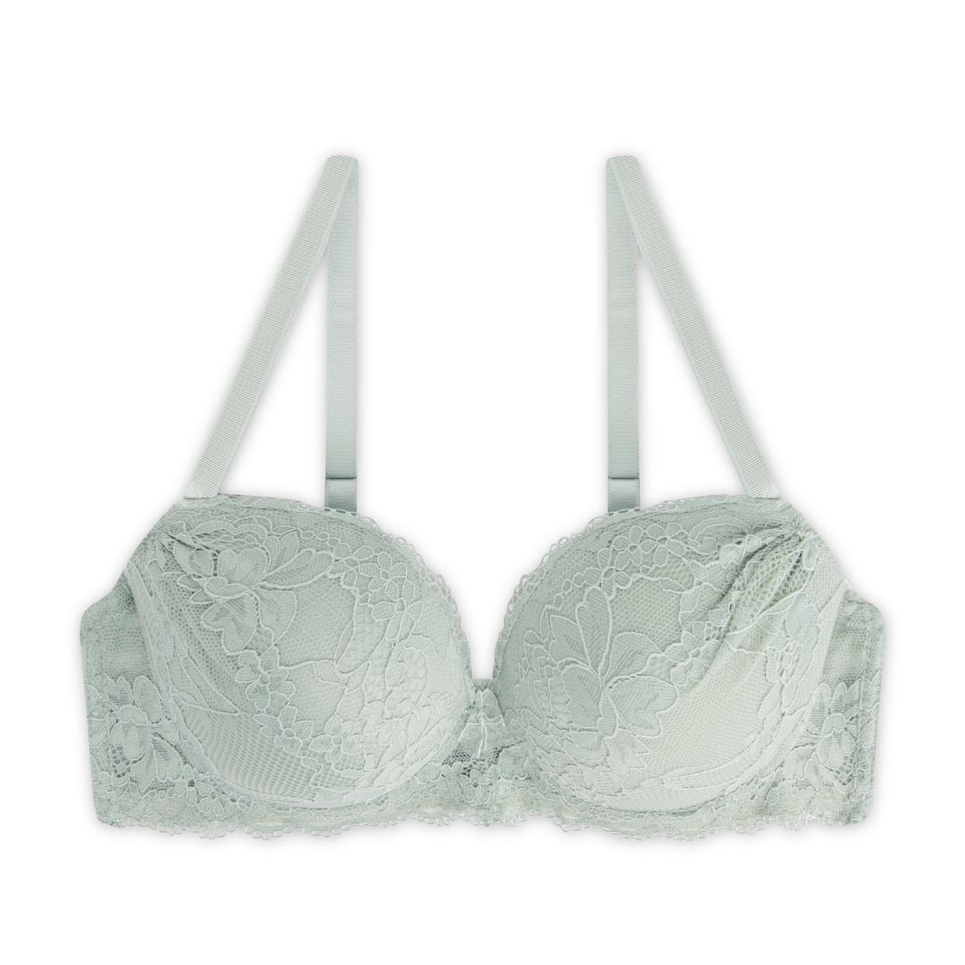 René Rofé Lace T Shirt reggiseno menta 34B pizzo leggero