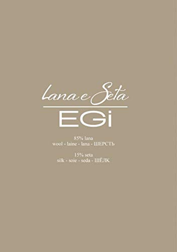 Egi maglia lana e seta manica corta M scollo pizzo