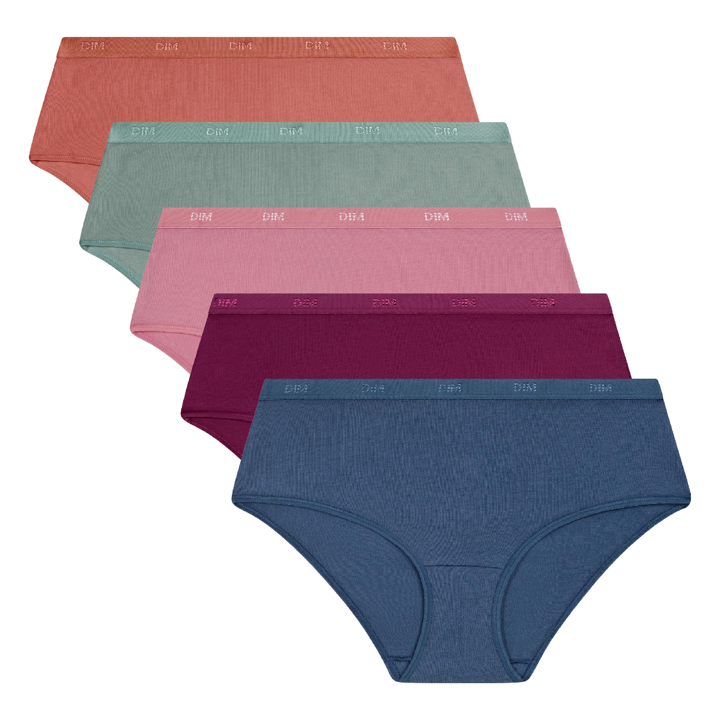DIM Les Pockets Ecodim boxer donna S x5 nero cotone
