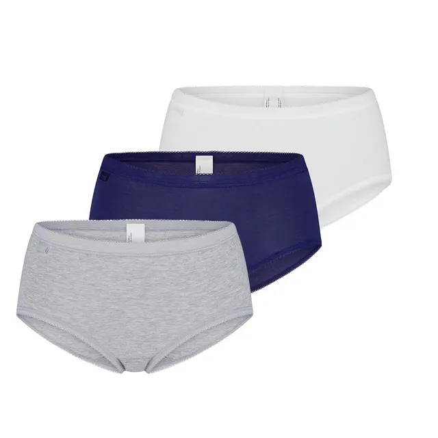Sloggi Basic Plus Midi Slip Donna x3 Cotone Morbido