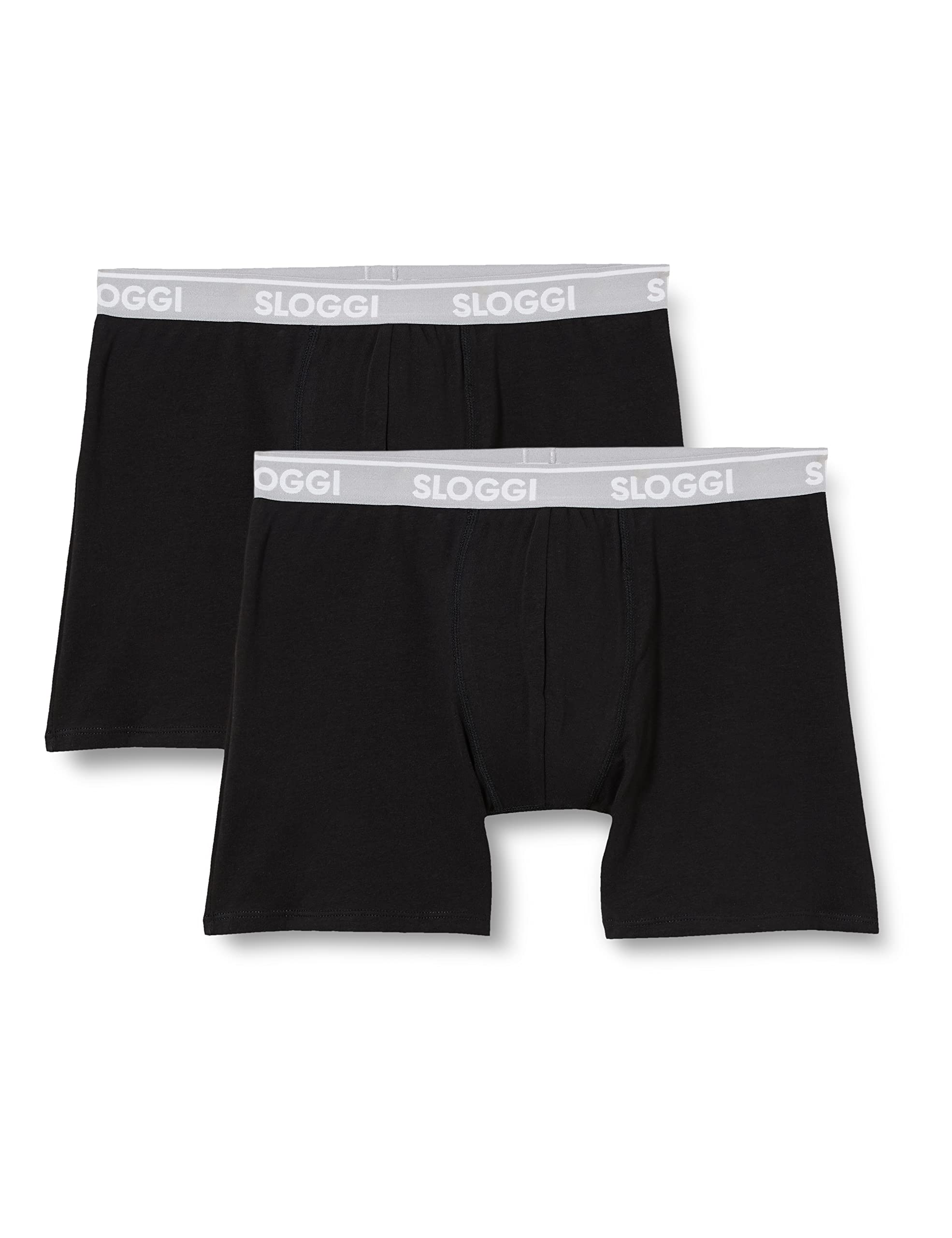 Sloggi Go ABC H Short 2P boxer uomo 2 pezzi nero