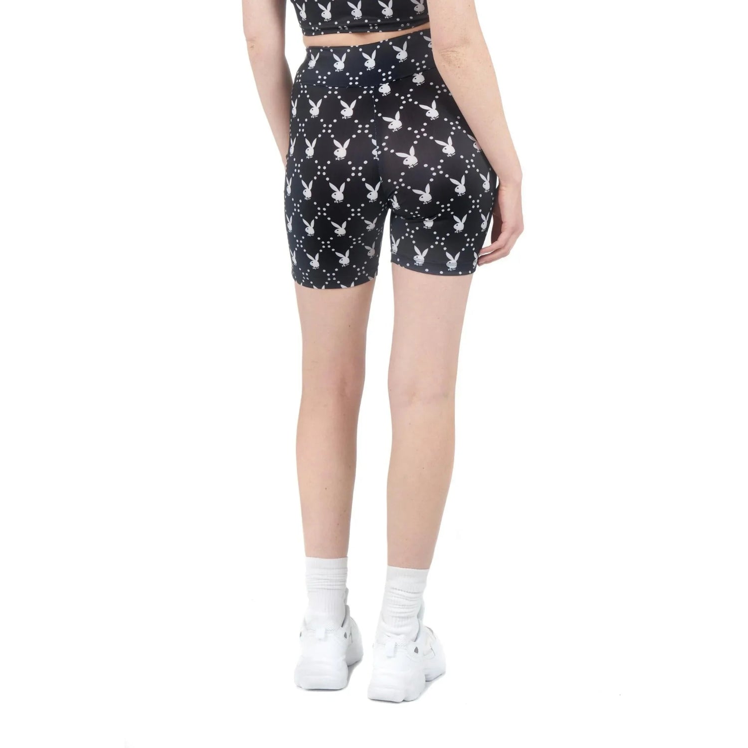Playboy Rabbit Head Pantaloncino Biker nero elastico