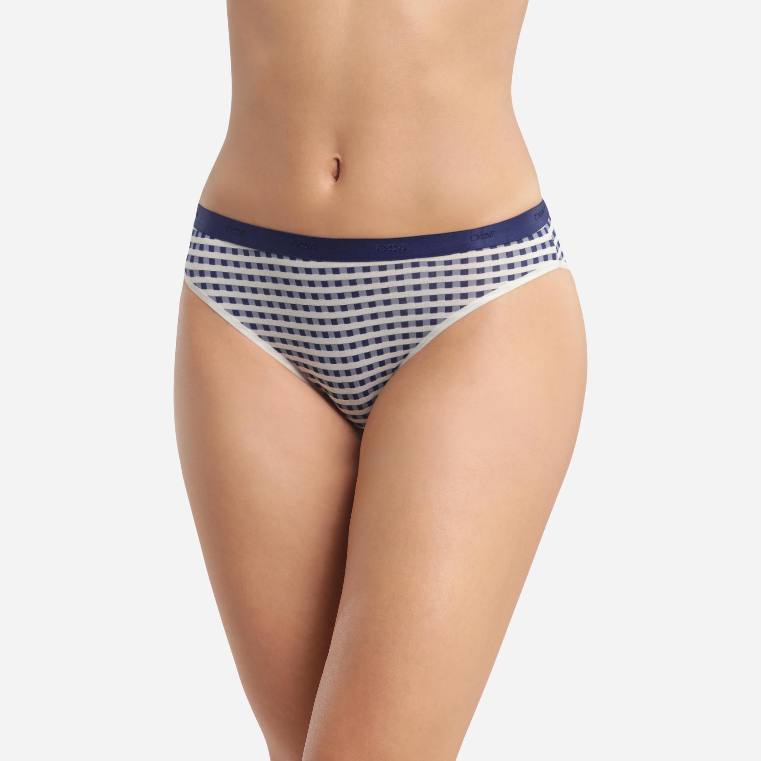 DIM Pockets slip cotone donna x3 nero blu grigio elastico S