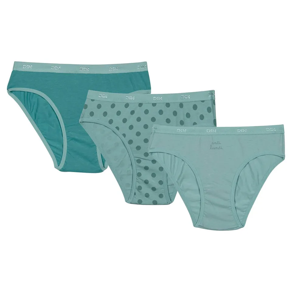 DIM Les Pockets Girl mutandine cotone bambina x3 fantasie