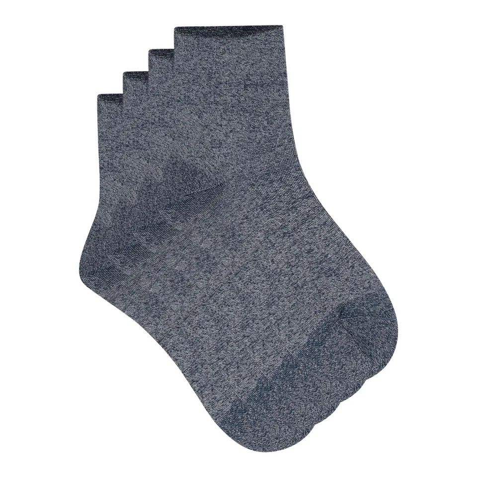 DIM Stellaire calzini corti x2 blu marino lurex
