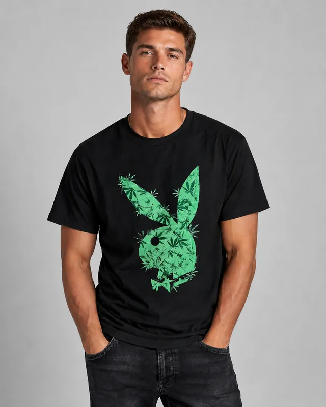 Playboy High Bunny Tee t-shirt nera cotone