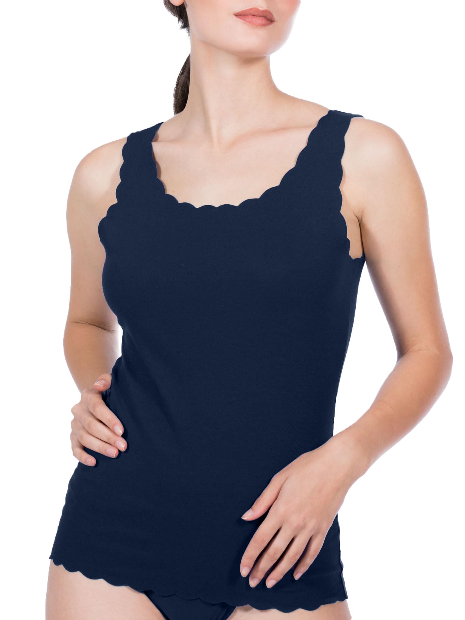 Egi 3132 canottiera donna bianco S-M cotone