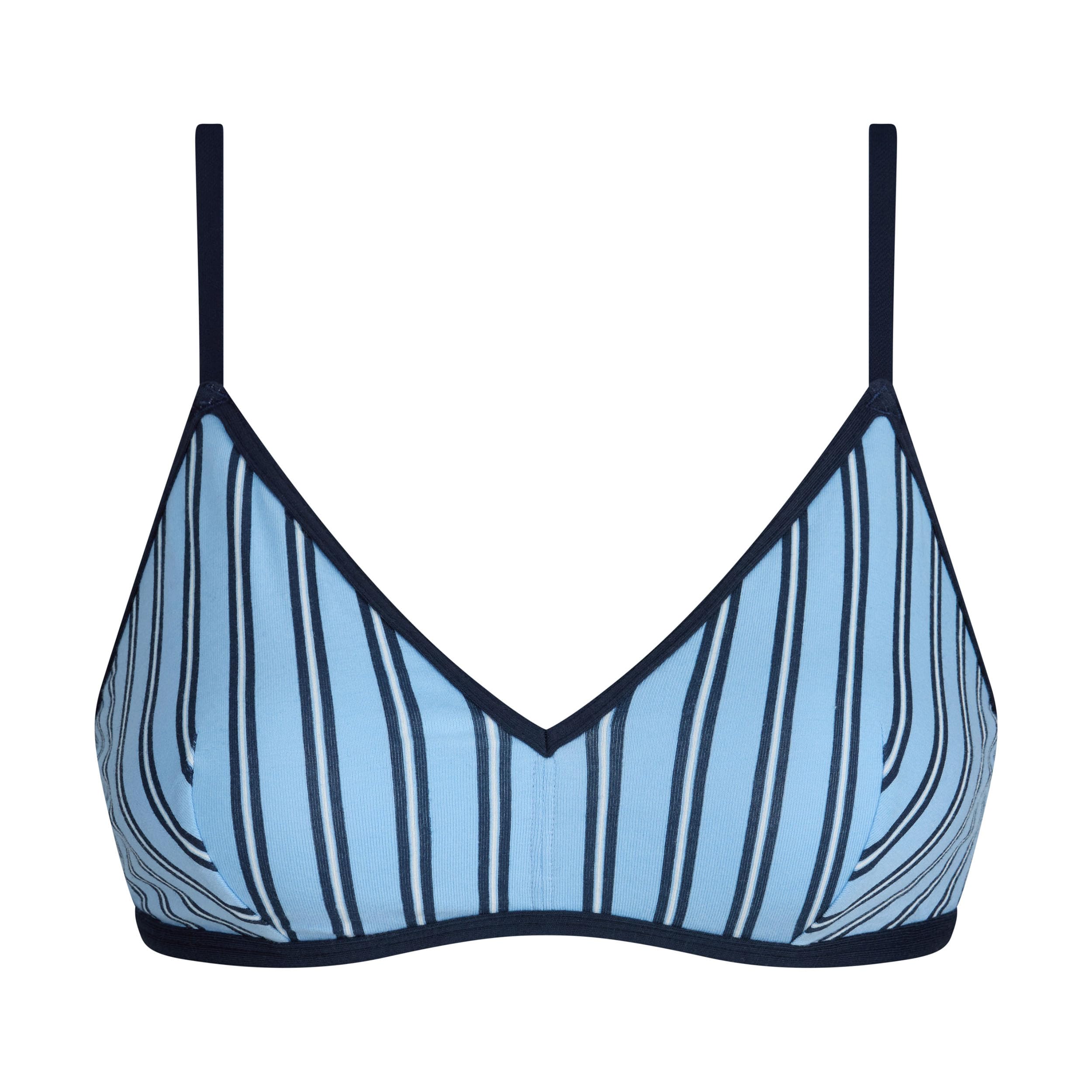 DIM Ines de la Fressange bralette triangolo cotone marrone rosa