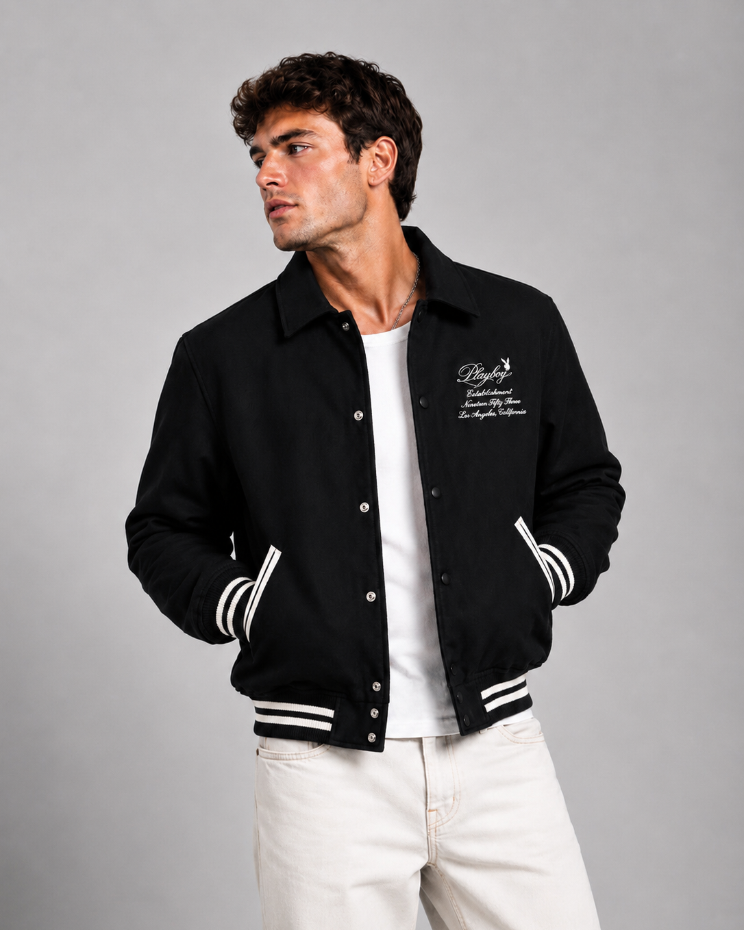 Playboy EST. LA Varsity giacca nera