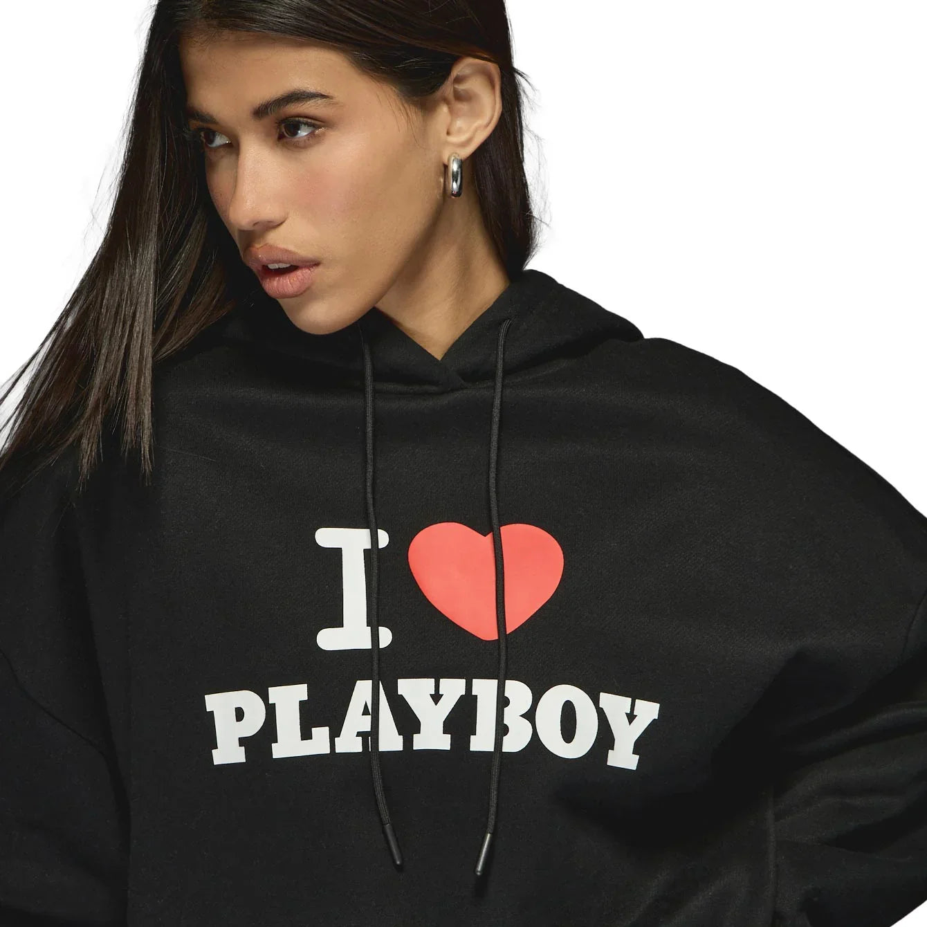 Playboy Missguided I Love Playboy felpa cappuccio casual