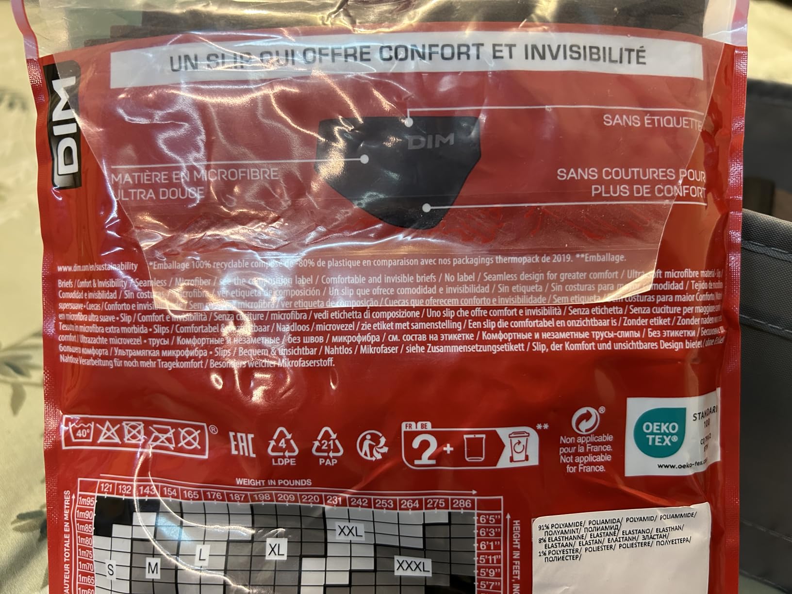 DIM Senza Cuciture Micro slip uomo x2 ultraleggeri