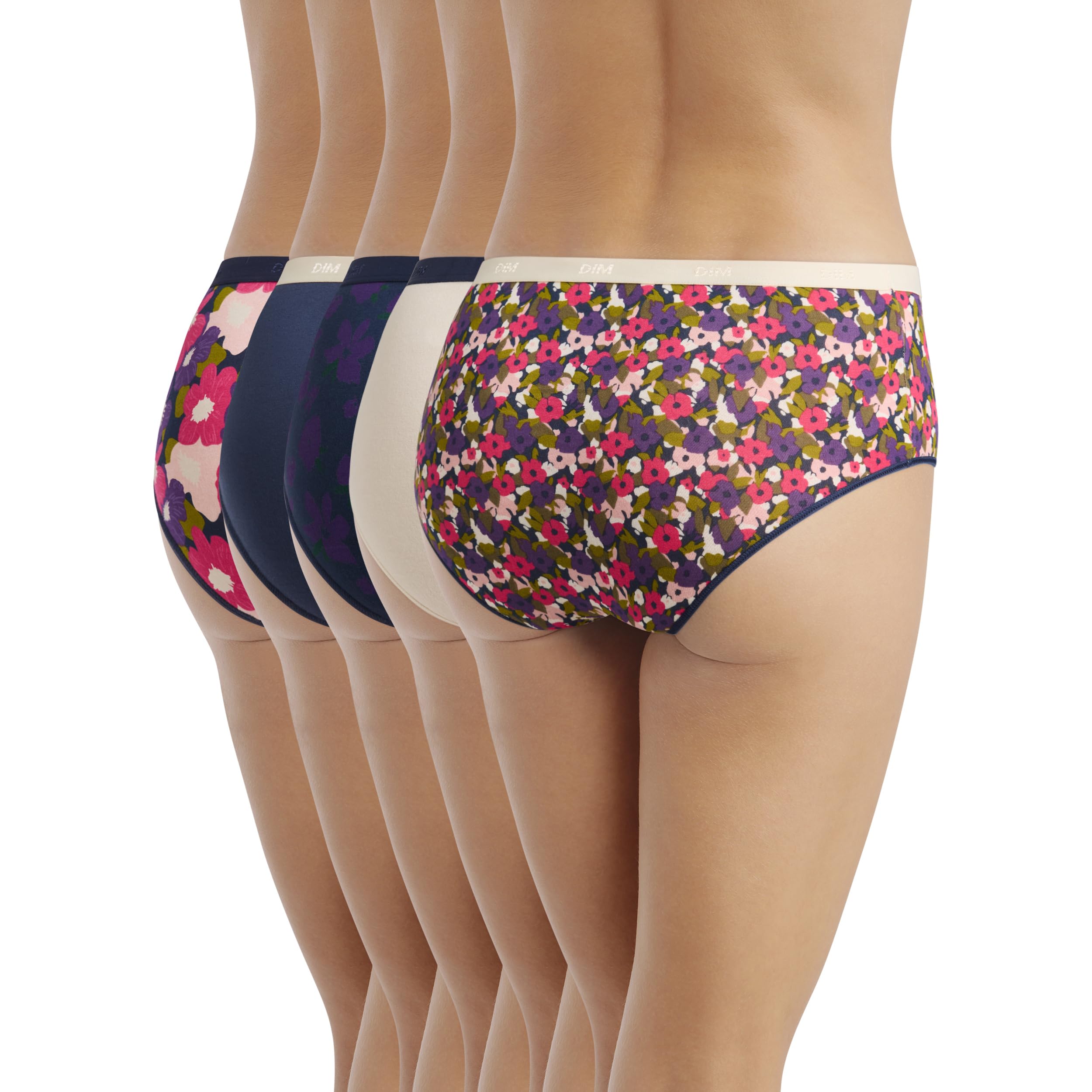 DIM Les Pockets boxer cotone x5 eclat floral