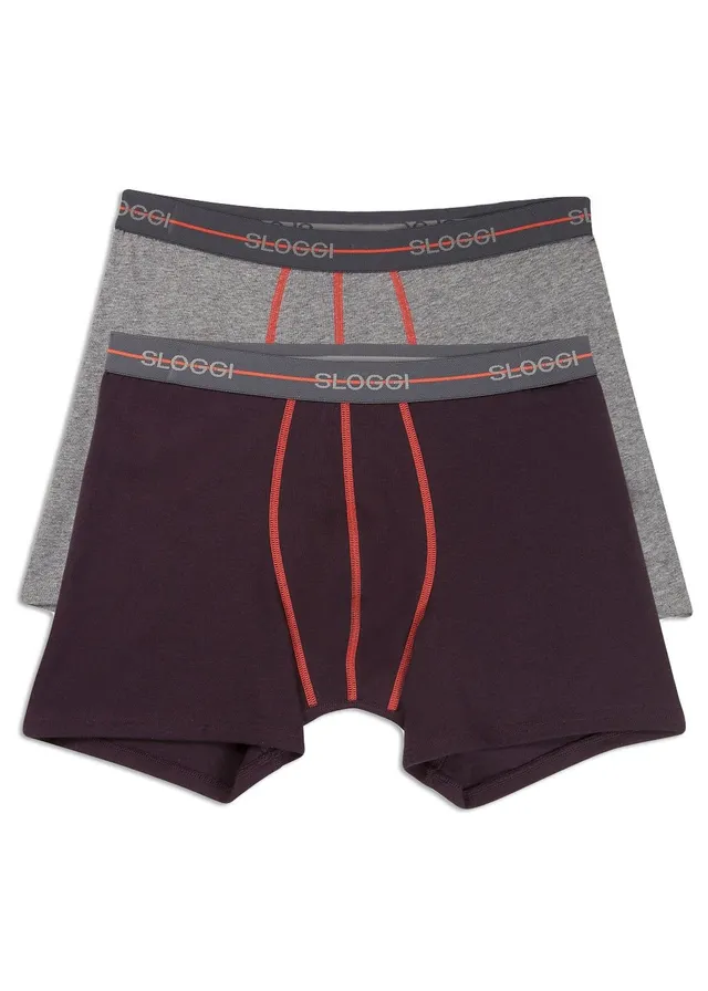 Sloggi Start Short Boxer Uomo Cotone x2 Multicolore