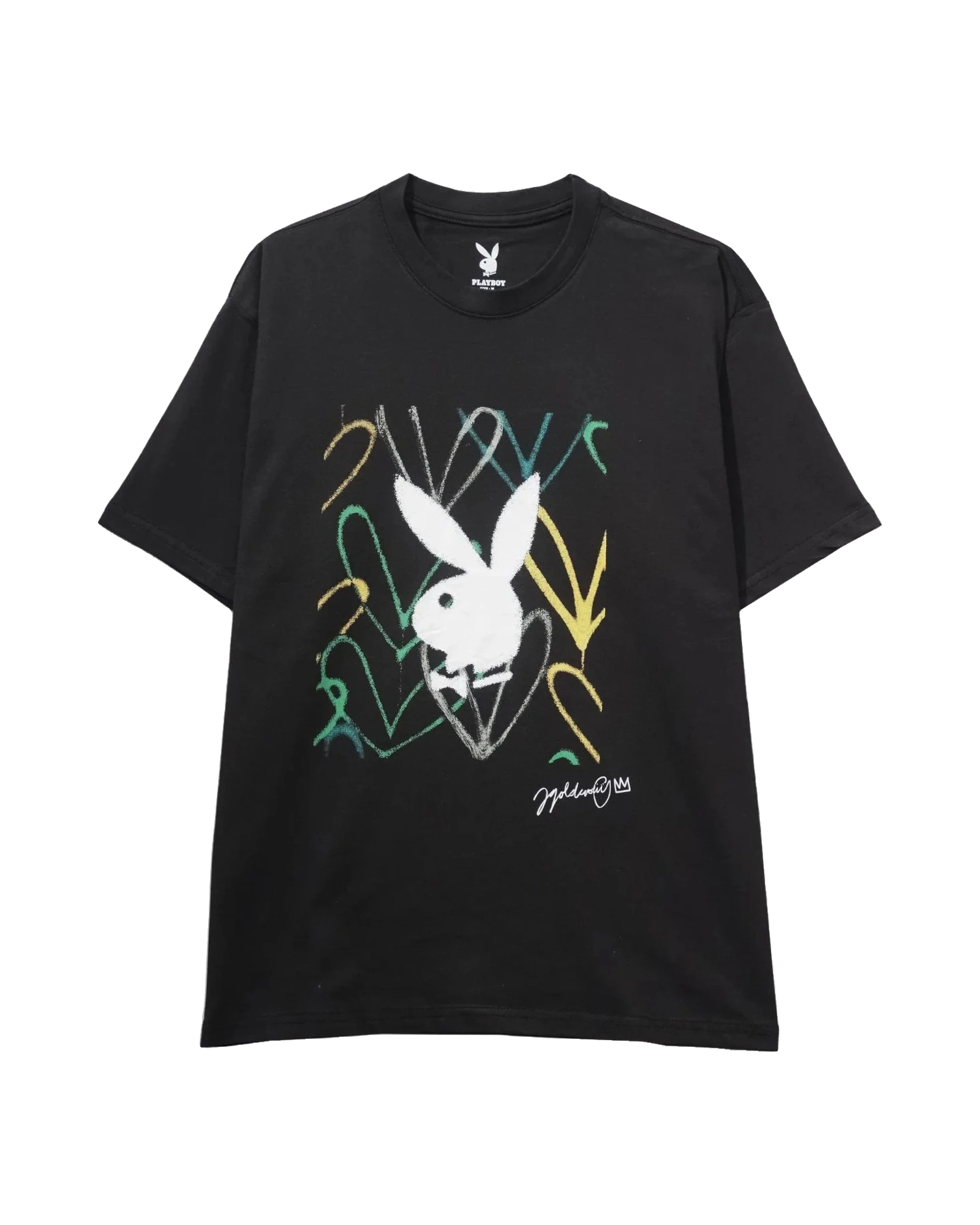 Playboy Street RHD t-shirt nera unisex grafica