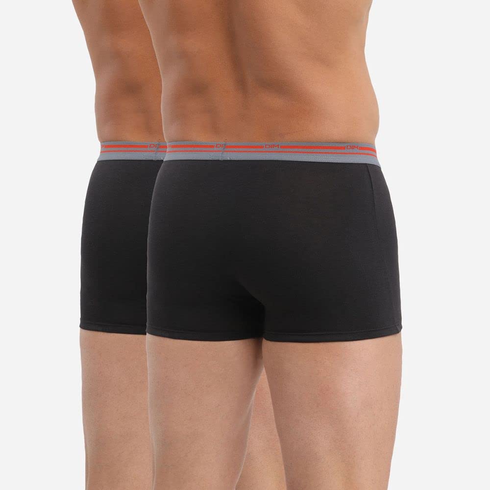 DIM Stretch Cotton Comfort boxer uomo x4 neri XL cotone