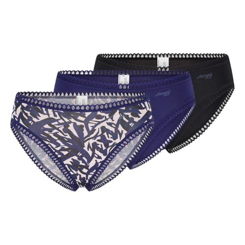 Sloggi Basic+ slip donna blu scuro 3 pezzi cotone