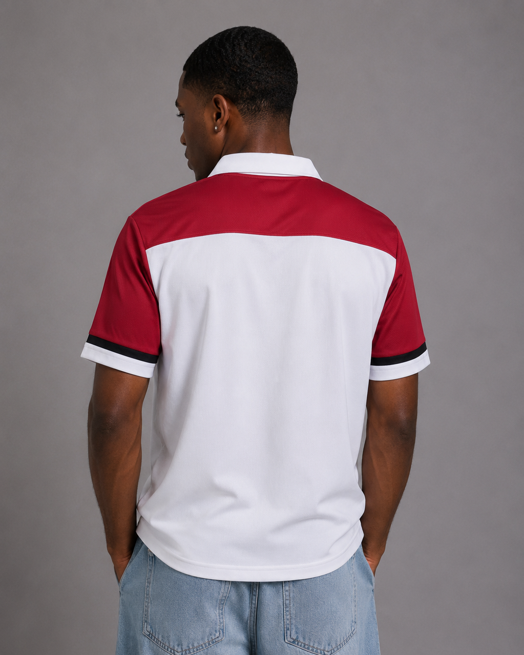 Playboy FC Crest polo jersey bianca football