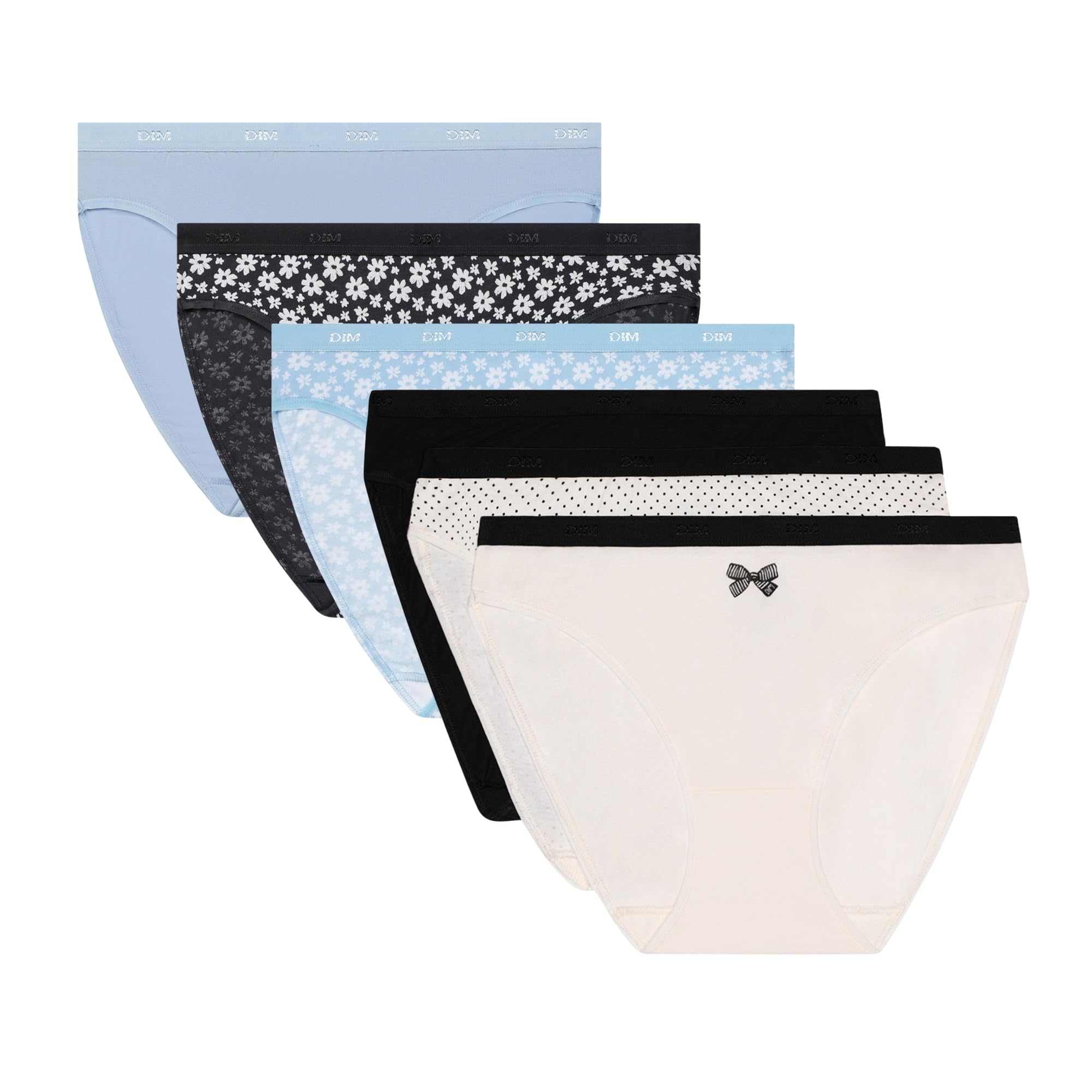 DIM Pockets Slip Donna x6 Cotone Multicolore