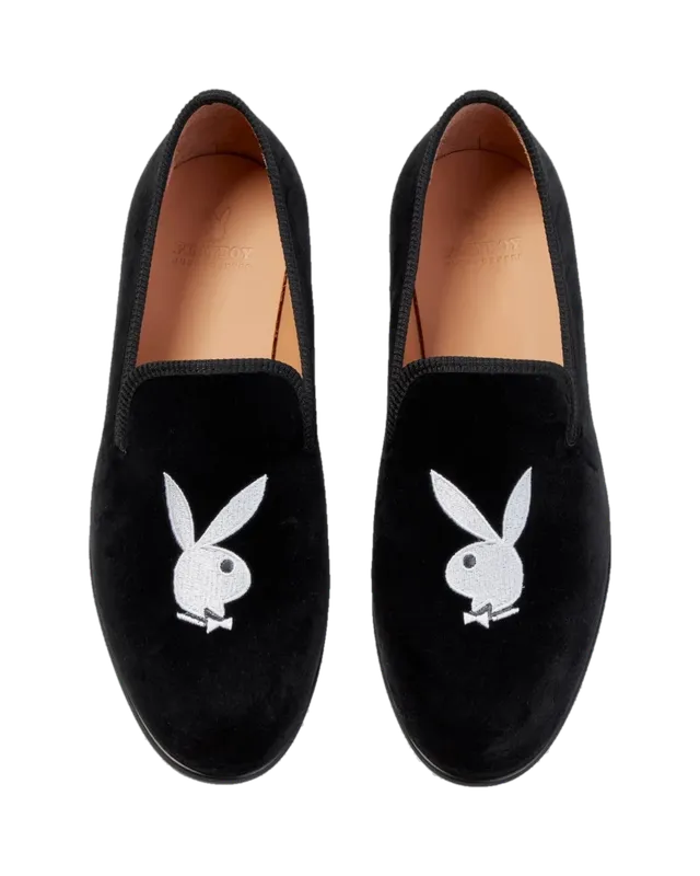 Playboy Duke Dexter Velvet Bunny mocassini velluto