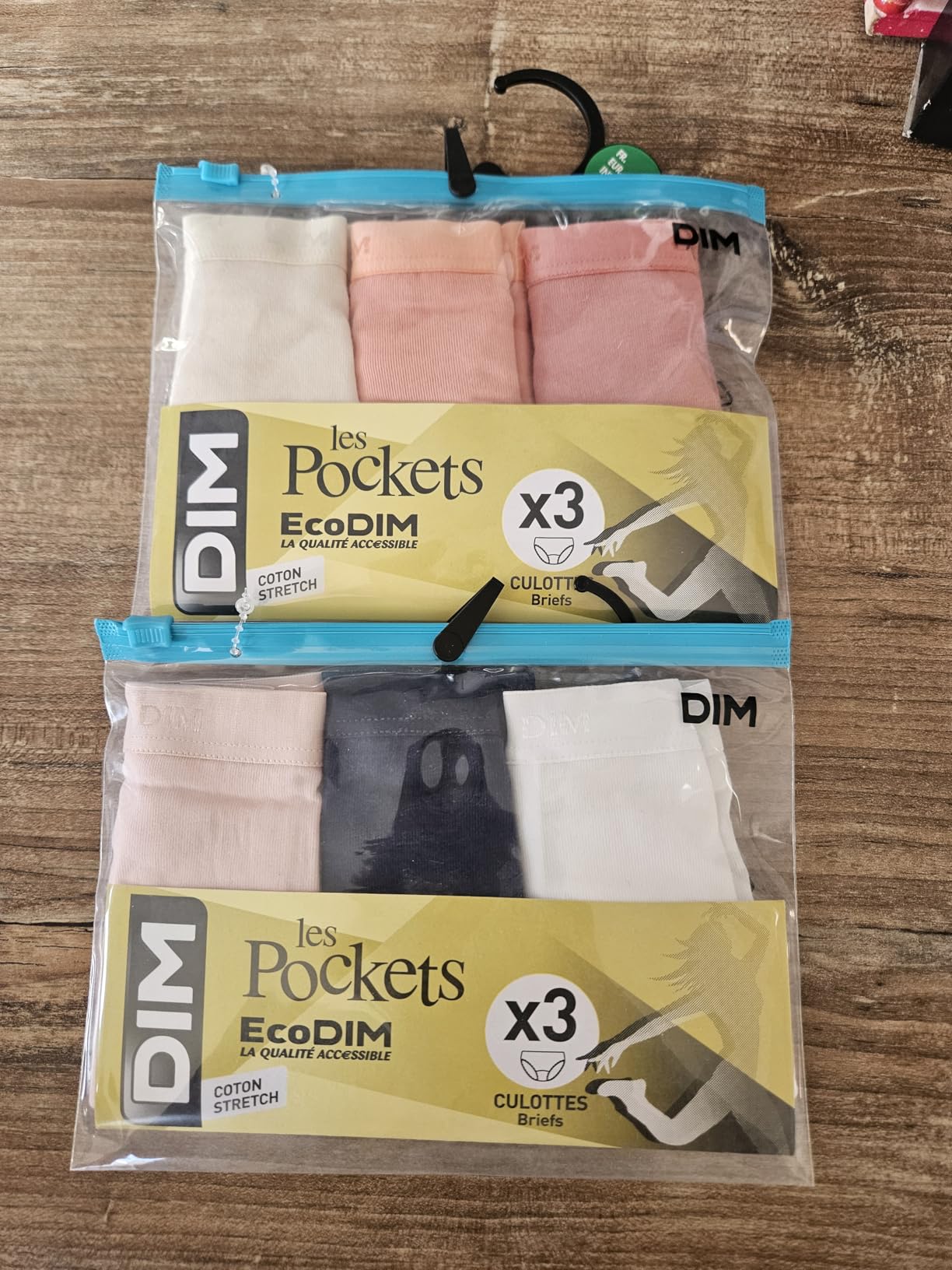 DIM Les Pockets Ecodim Slip Bambina 16 Anni x6