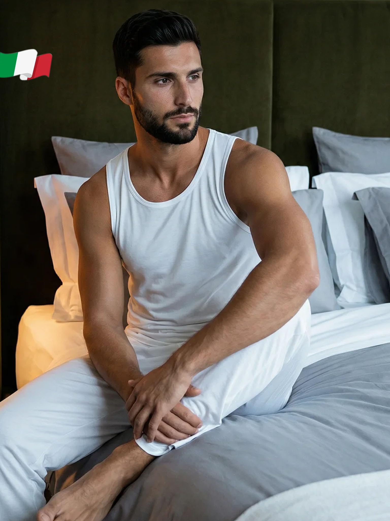 Egi 5300 Maglia Uomo Mezza Manica Cotone Bianco M