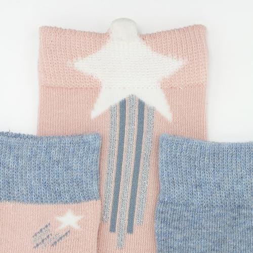 DIM Cotton Style Stelle Cadenti calzini bambina 3 paia rosa 27-30