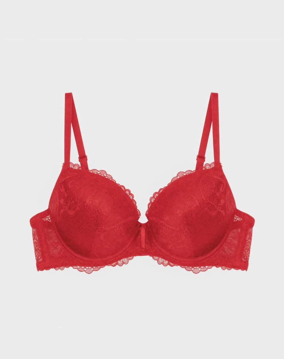 René Rofé 5 Pack Push Up Bra reggiseno pizzo nude rosa