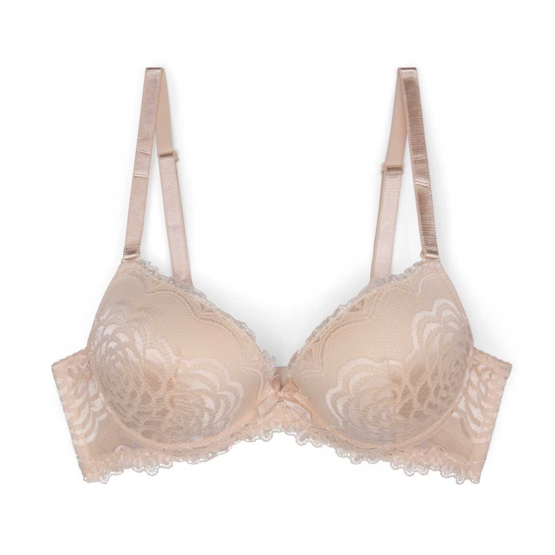 René Rofé Marla reggiseno push-up pizzo nero 34B