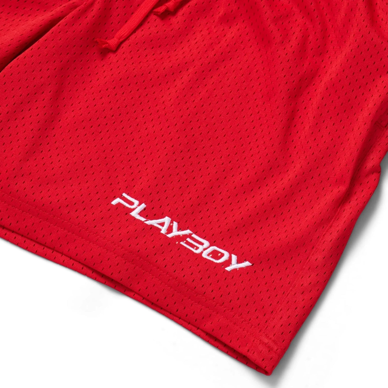 Playboy Classic pantaloncini basket rossi mesh uomo