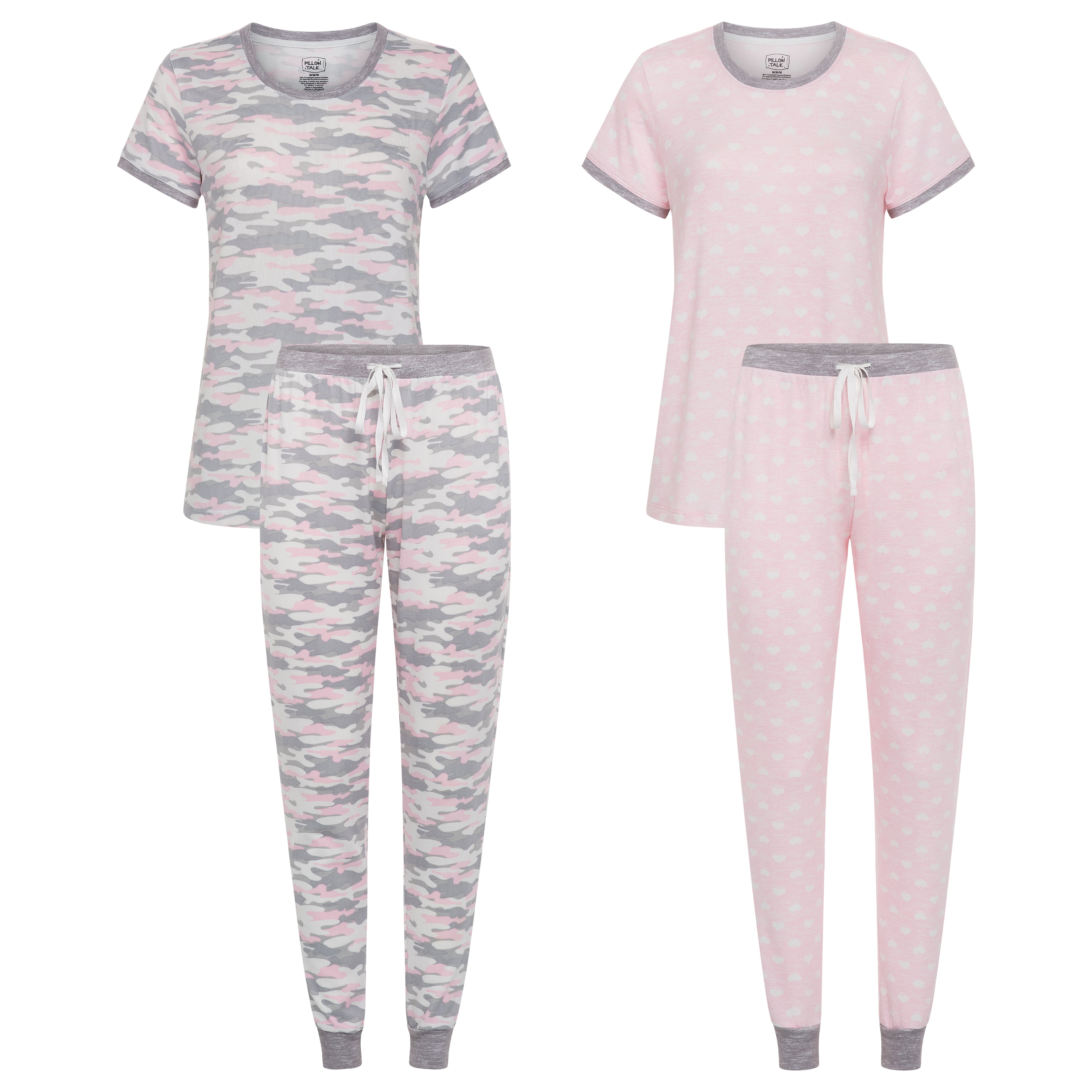 René Rofé Hacci Jogger Set maniche corte tuta casa 2 pezzi leggera