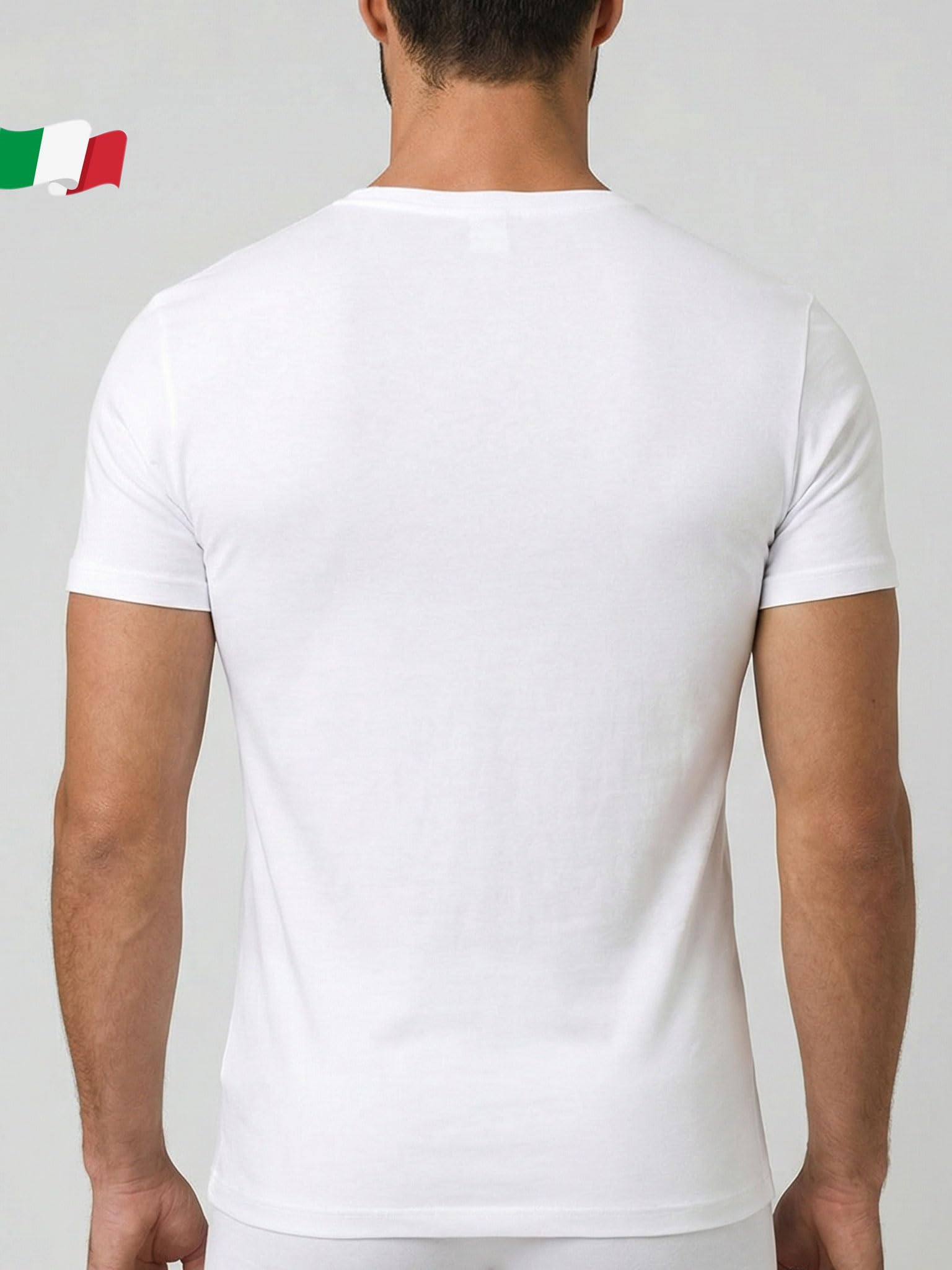 Egi 5322 maglia intima uomo scollo V bianca M cotone