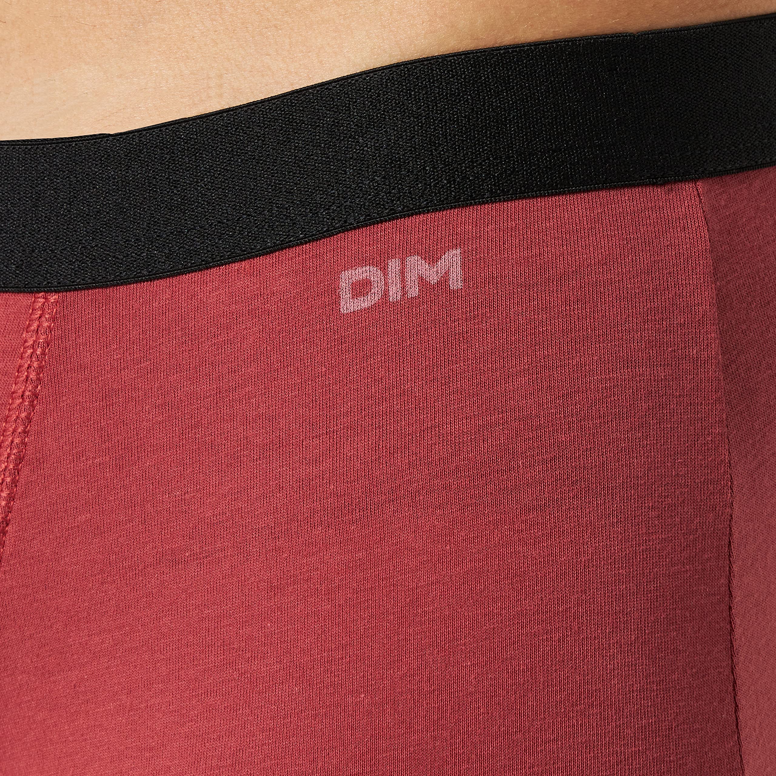 DIM boxer uomo x6 cotone nero grigio rosso