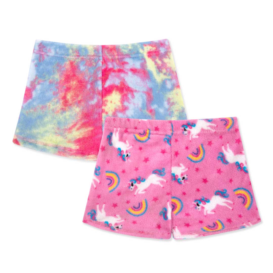 René Rofé Girls Fleece shorts pigiama 2 pack pile